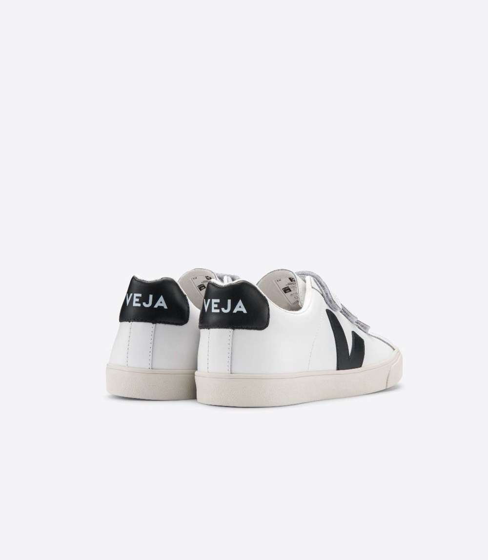 Veja Sneakers Mens - 3-lock Leather - White/Black - 1047VIQWL